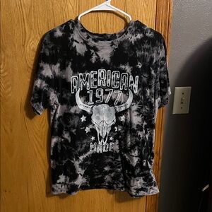 Buckle American Made 1977 Tie-Dye Tee - Black and Gray
